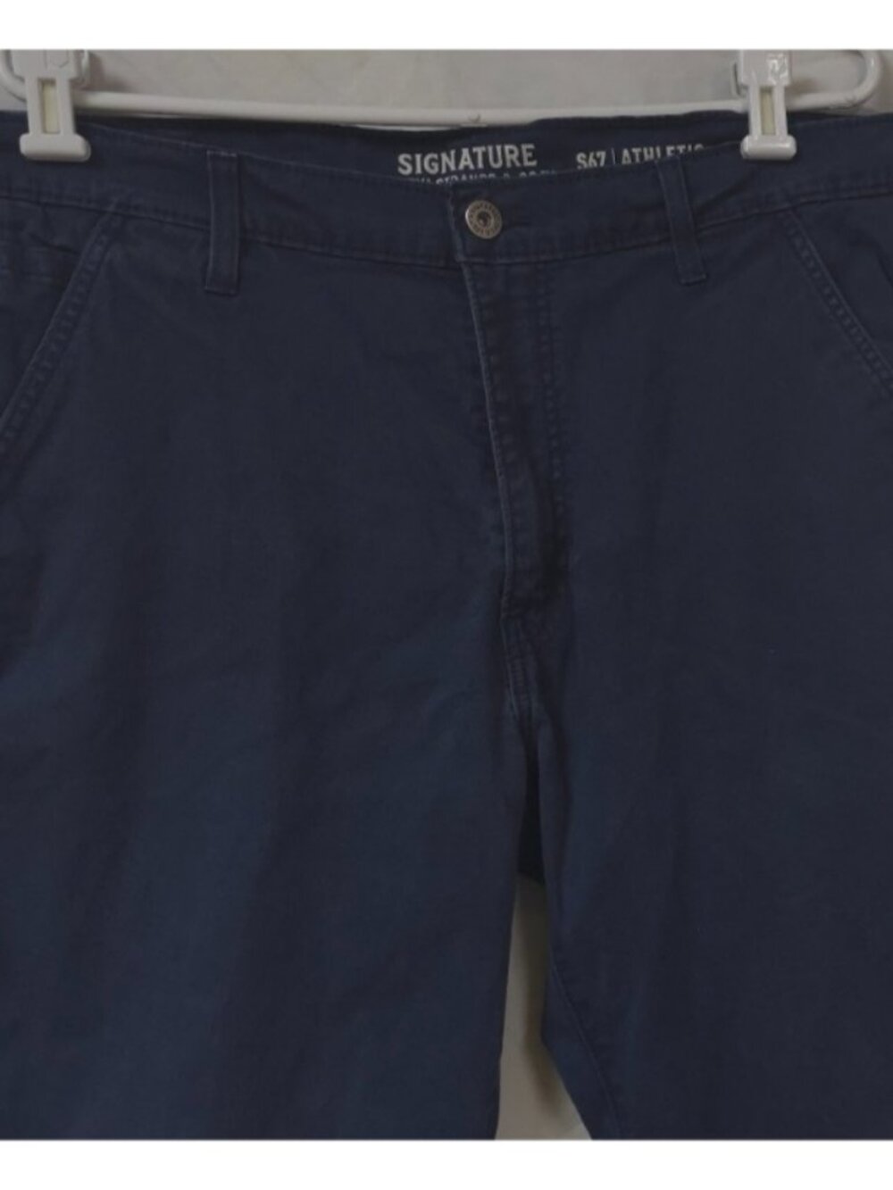 Signature Levi Strauss S67 Mens 40X30 Blue Stretch Athletic Fit Pants Jeans - Picture 4 of 14